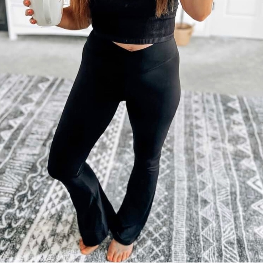 SUNZEL high waist tummy control flare leg yoga pants